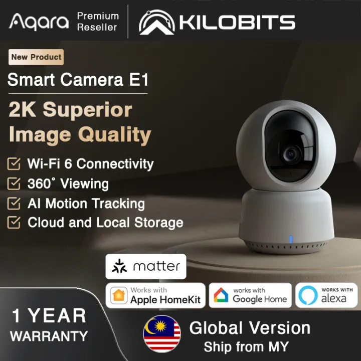 Aqara Camera E1 Smart Camera 1296P 2K HD Gateway Edition Global Version Assistant Infrared Night Vision Mobile For Work With Homekit APP Home Security