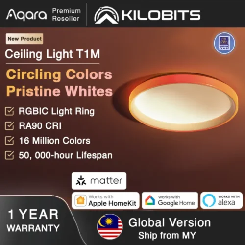 Aqara Ceiling Light T1M-1 Aqara Ceiling Light T1M Global Version CL-L02D Smart LED Colourful Light Ra90 Adjustable Brightness Matter (Copy)