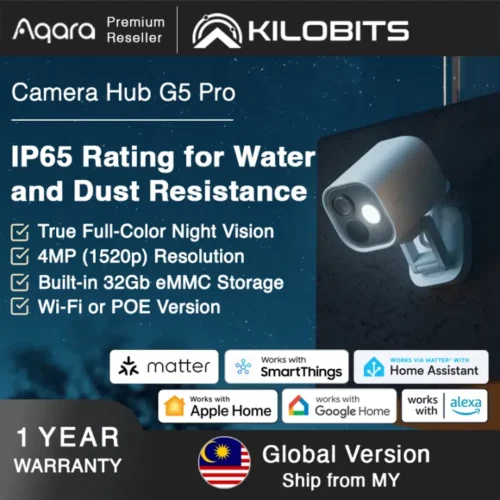 Aqara G5 Camera Hub-1 Aqara G5 Camera Hub 4MP PoE WI-FI True Color Night Vision Security Camera Outdoor HomeKit Secure Video Local Detection