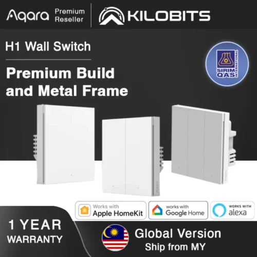 Aqara Smart Wall Switch H1-1 Aqara Smart Wall Switch H1 / Smart 20A Switch H1 / Wireless Remote Switch H1 Global Version Smart Home Light Control ZigBee 3.0 Version